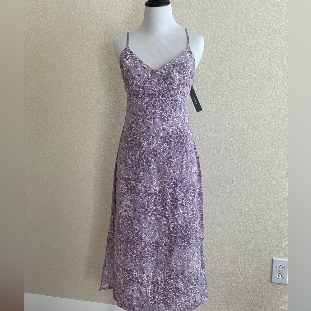 Purple floral lulus dress
